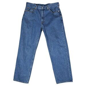 Levi’s 550 Blue Jeans 38x32 Relaxed Fit Classic Straight 90s Grunge Distress
